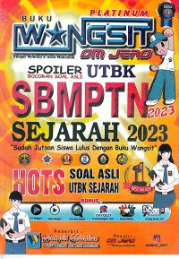 Image of Buku Platinum Wangsit Om Jeru: Spoiler UTBK (Bocoran Soal Asli) : SBMPTN : Sejarah 2023