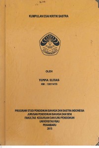 Image of Kumpulan Esai Kritik Sastra