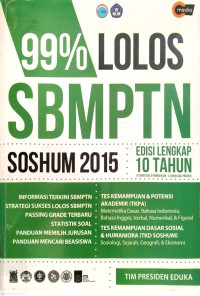 Image of 99% Lolos SBMPTN : Soshum 2015 Edisi Lengkap 10 Tahun