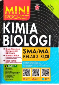 Image of Mini Pocket : Kimia Biologi SMA/MA Kelas X, XI dan XII